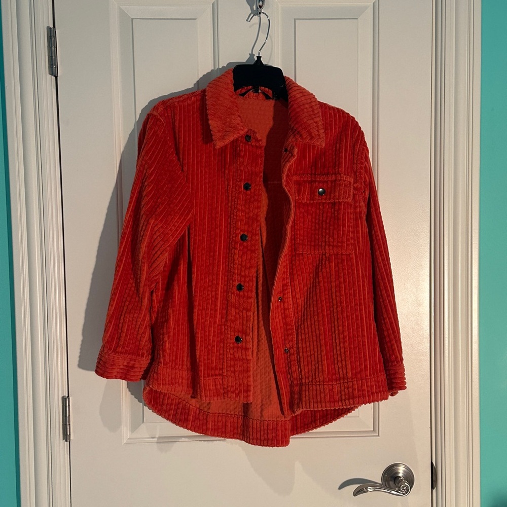 Vero Moda Vibrant Orange Teddy Jacket